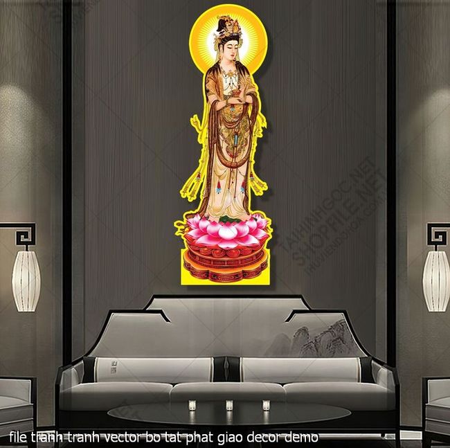 file tranh tranh vector bo tat phat giao decor